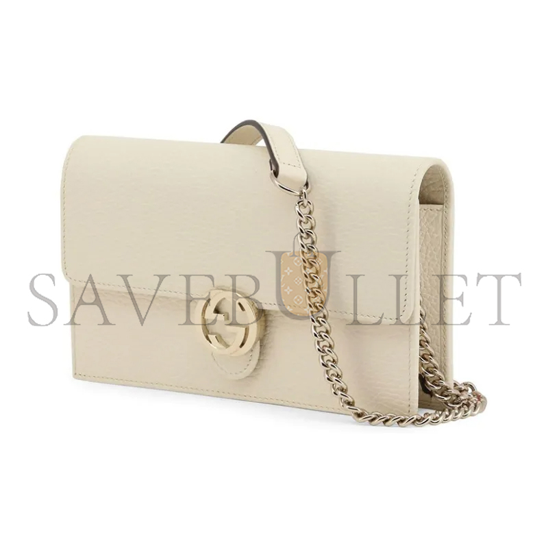 G*u*i dollar calfskin interlocking g chain wallet 615523 (20*13*6cm)